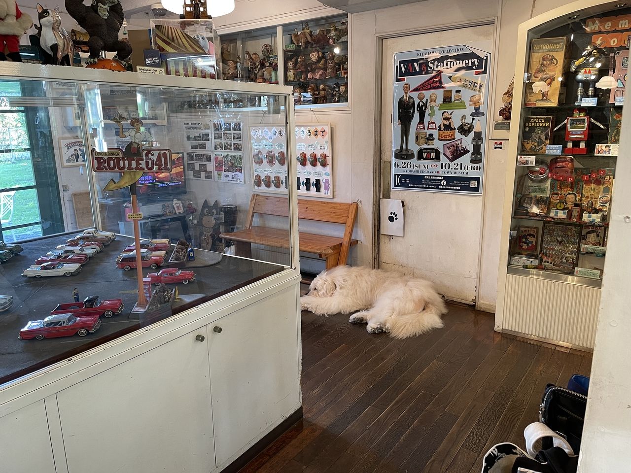 ブリキのおもちゃ博物館の看板犬