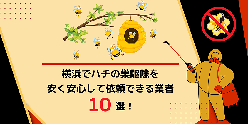 横浜でハチの巣駆除を安く安心して依頼できる業者10選