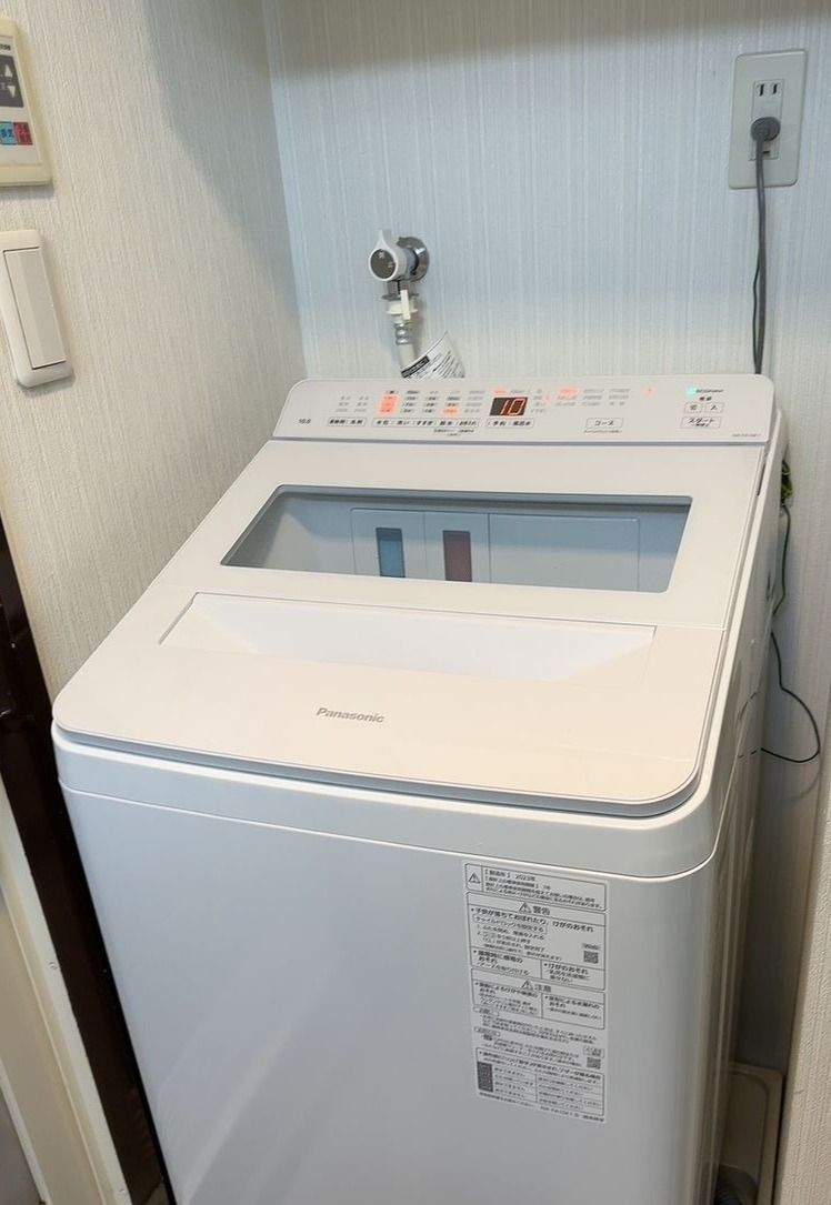 購入した新しい洗濯機