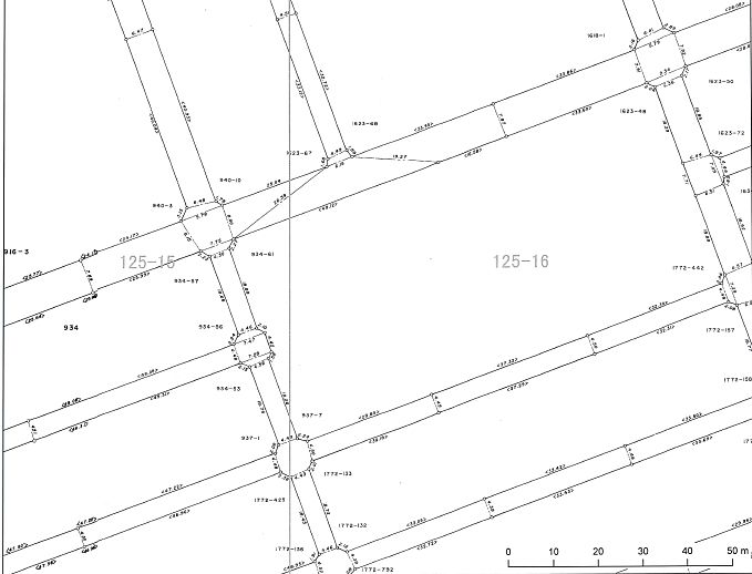 道路台帳区域線図