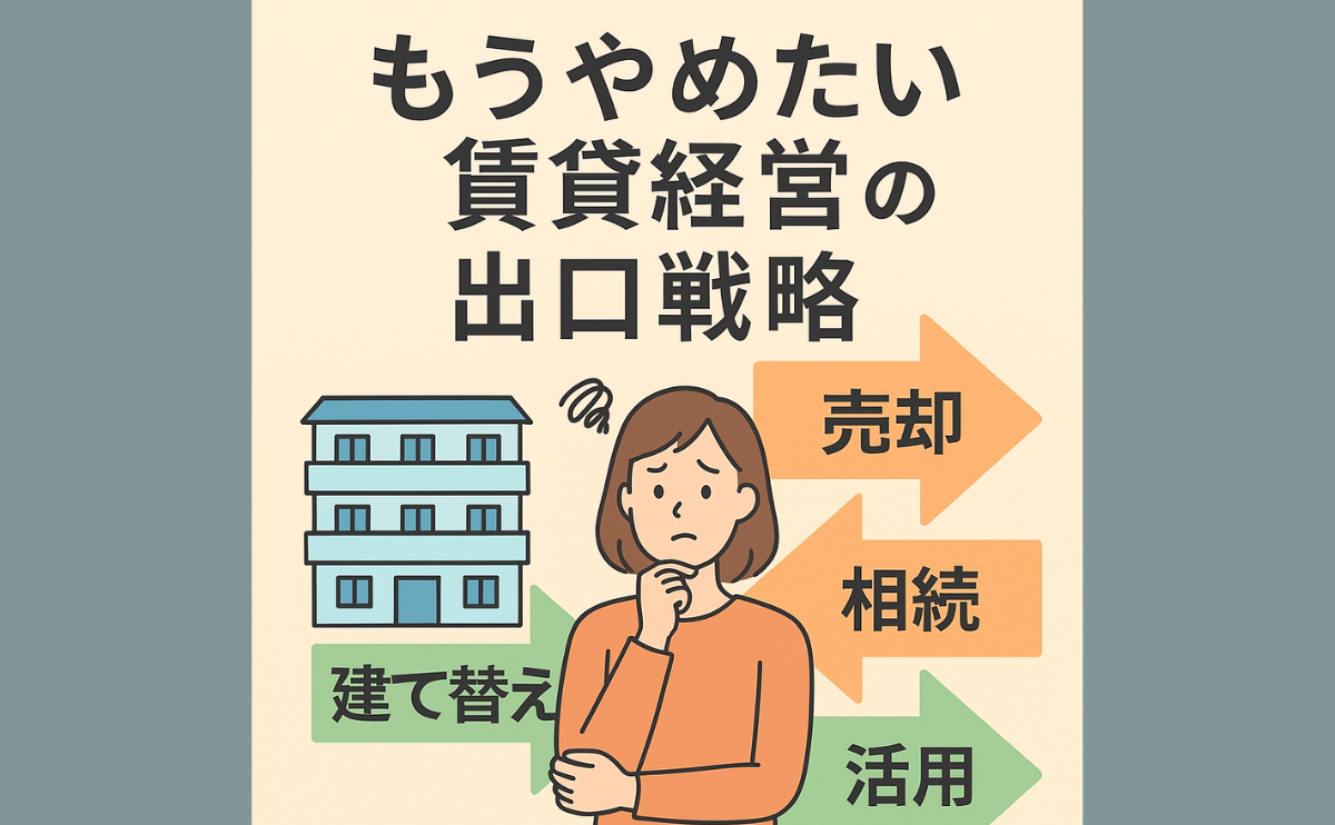 第10回｜FP目線で見る！「もうやめたい」賃貸経営の出口戦略