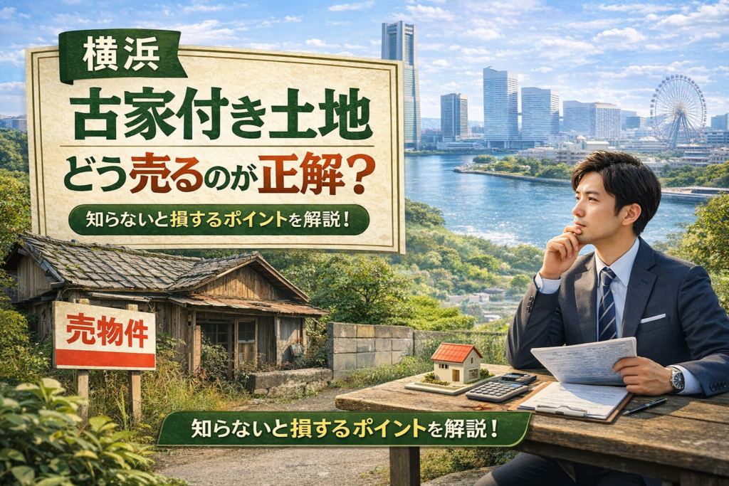 【横浜】古家付き土地の売却で後悔しない注意点|解体・相場・税金の正しい順番