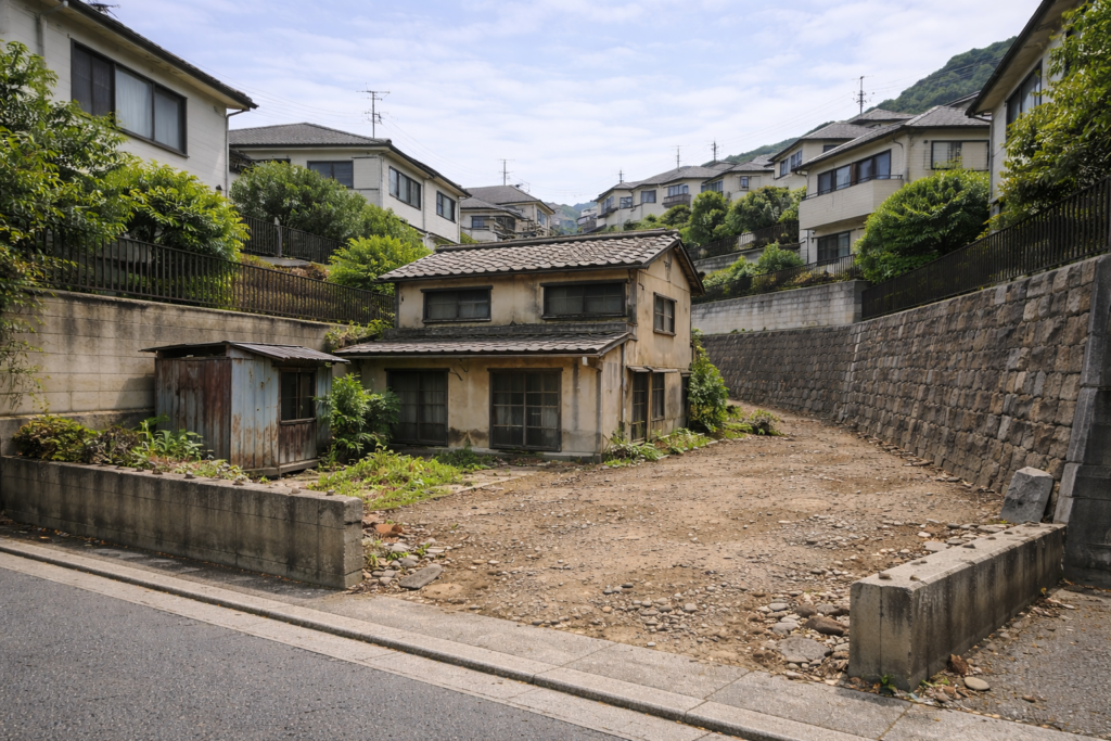 解体更地渡しとは、売主が建物を解体し、土地だけの状態で引き渡す契約条件
