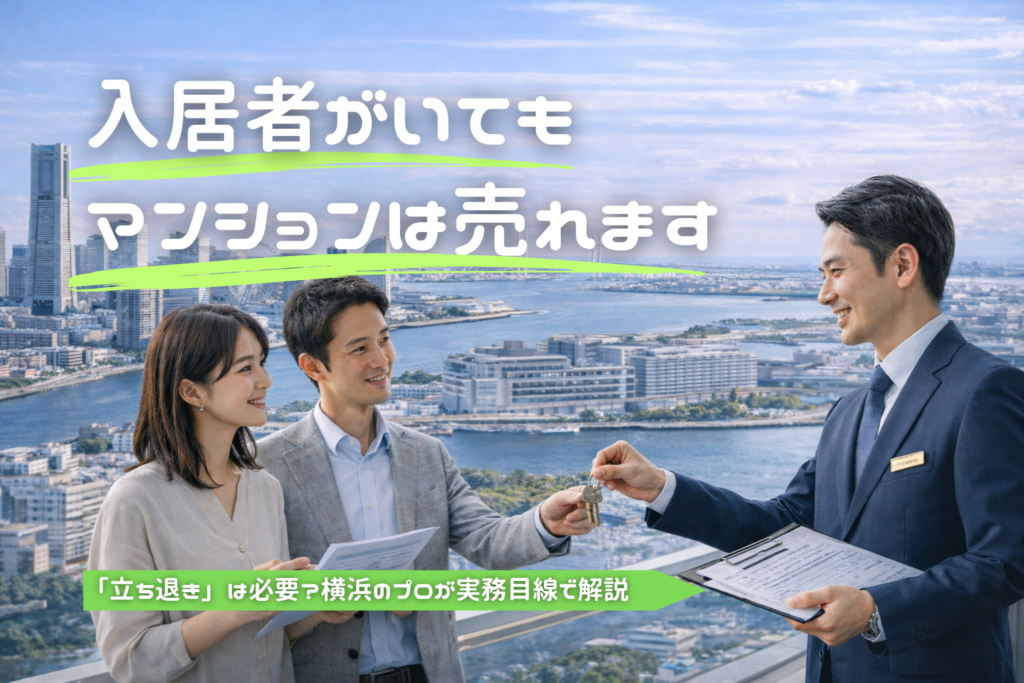 【横浜】マンションは賃貸中でも売却できる？オーナーチェンジ・立ち退き・相場・税金を徹底解説