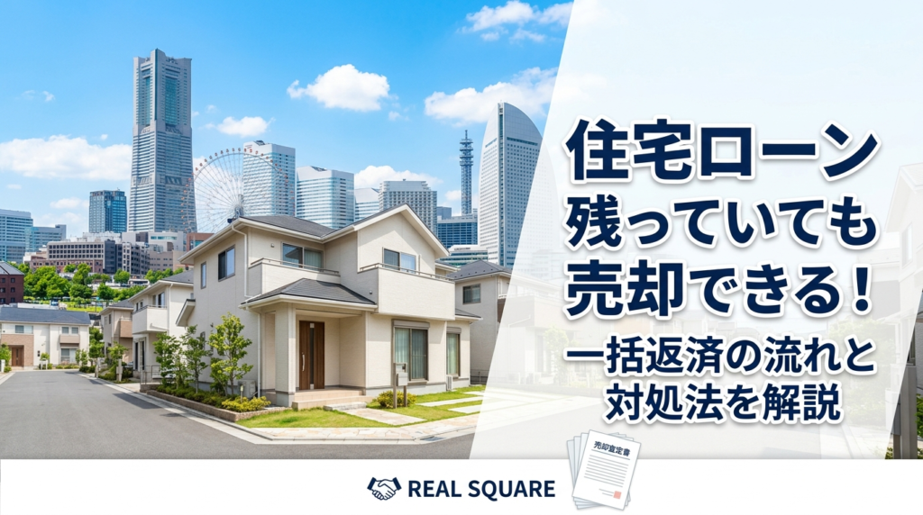 【横浜】住宅ローンが残っていても家は売れる？流れ・注意点・できないケースを解説