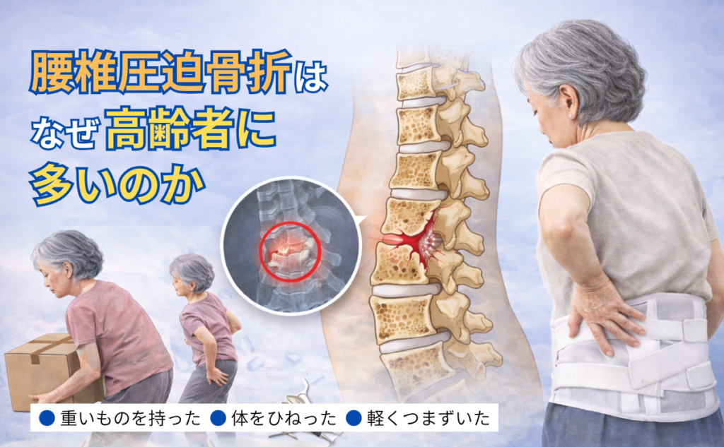 腰椎圧迫骨折はなぜ高齢者に多いのか