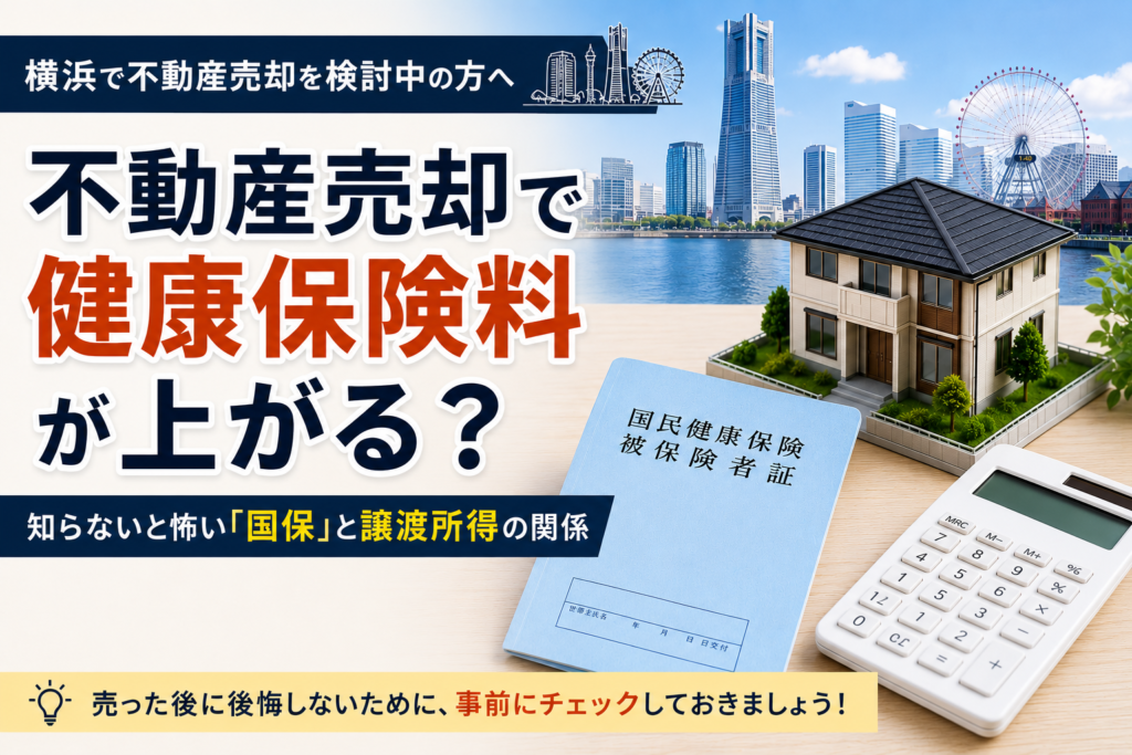 不動産売却で健康保険料が上がる？横浜で知っておきたい「国保」と譲渡所得の関係