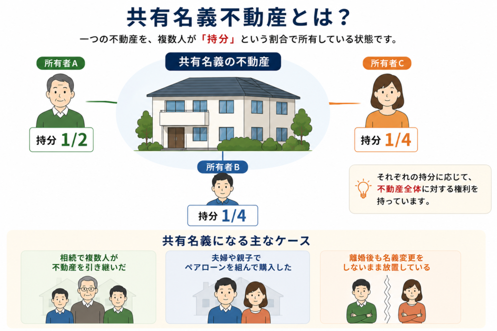 共有名義不動産とは何か｜意外と知らない「持分」の意味