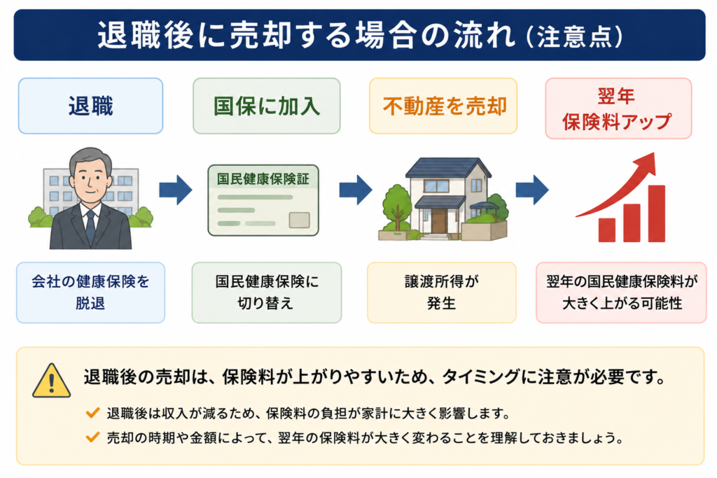 退職後に売却する場合の流れ