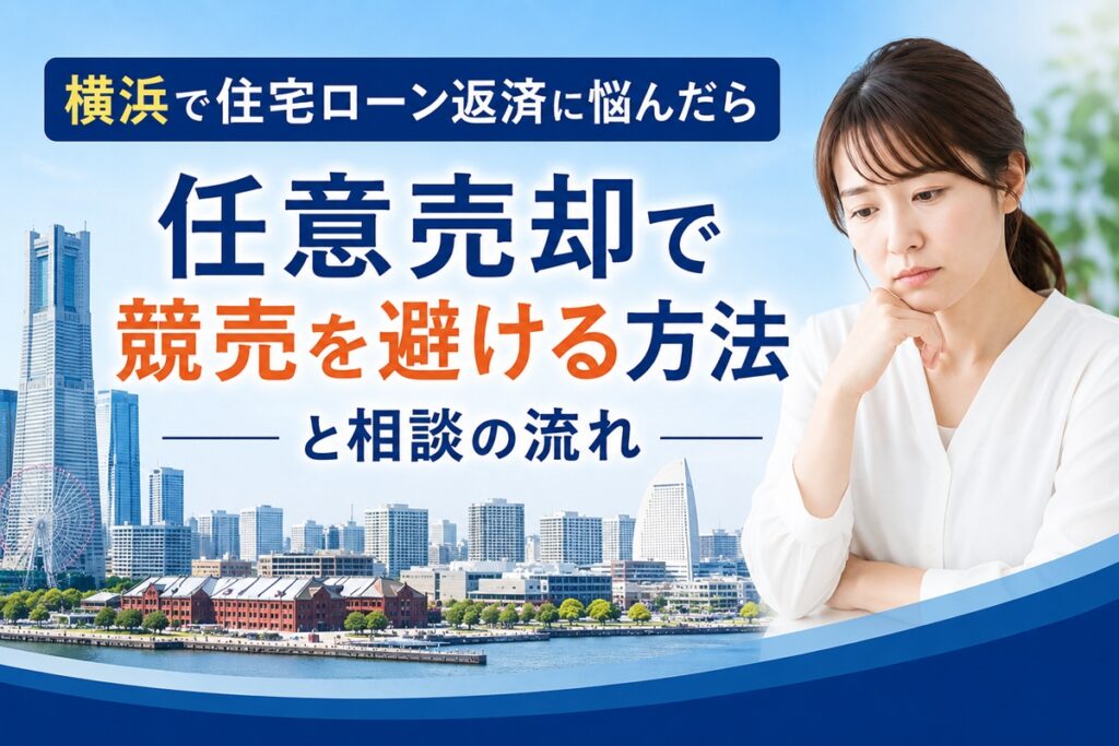 横浜で住宅ローン返済に悩んだら｜任意売却で競売を避ける方法と相談の流れ