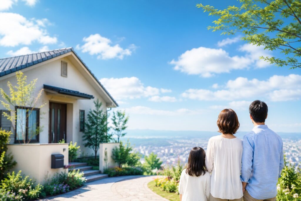 実家・青空・未来を感じるイメージ画像