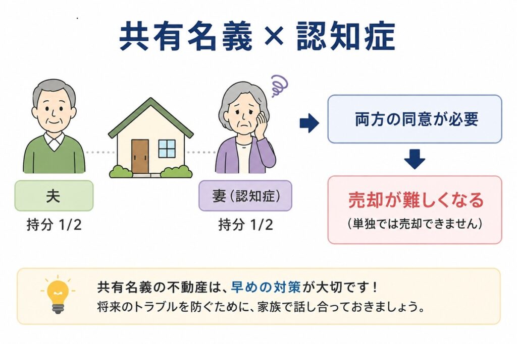 共有名義と認知症に関する注意点