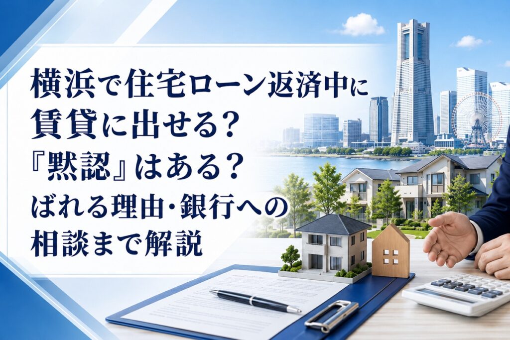 横浜で住宅ローン返済中に賃貸に出せる？「黙認」はある？ばれる理由・銀行への相談まで解説